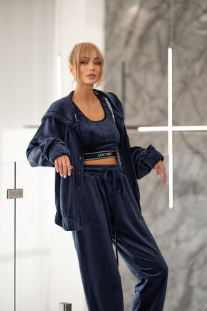 Suit Troika Velor Dark Blue
