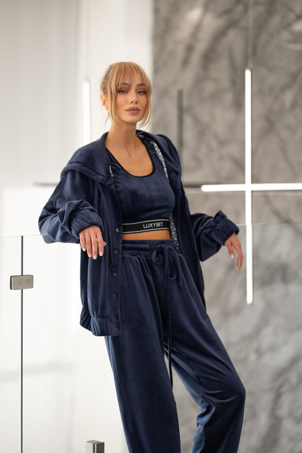 Suit Troika Velor Dark Blue