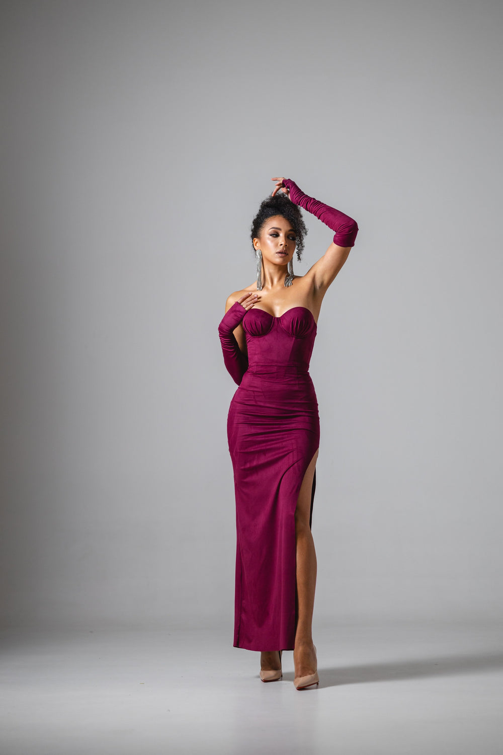 Maxi Margarita dress Suede Marsal