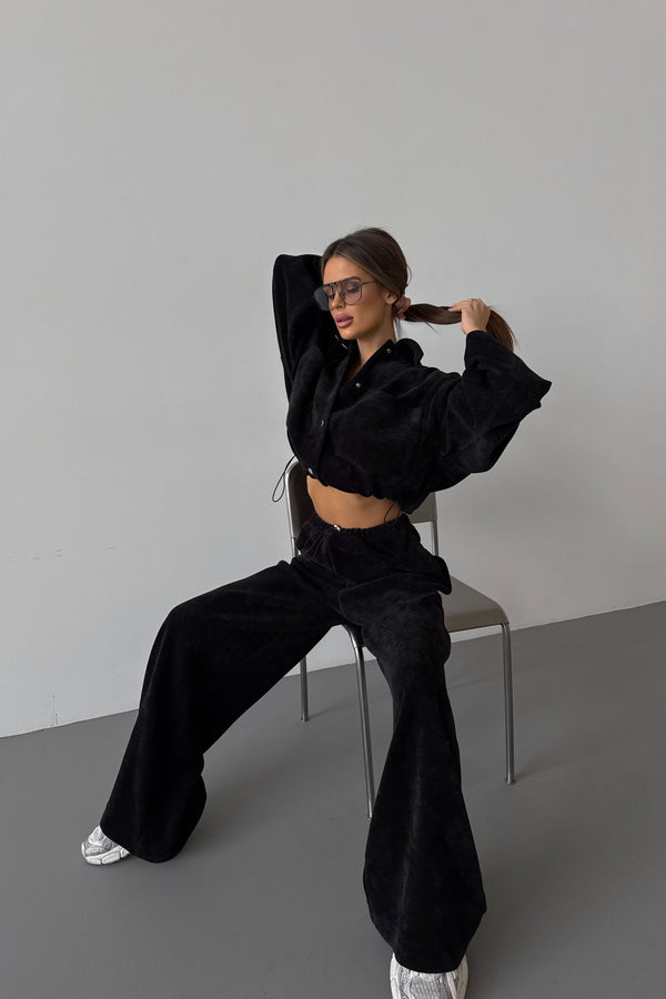 Sport suit Luxe Set Corduroy Black