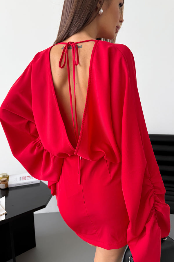 Dress Mini Athena Crepe French Red