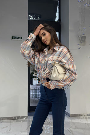 Shirt Plaid Foulard Blue