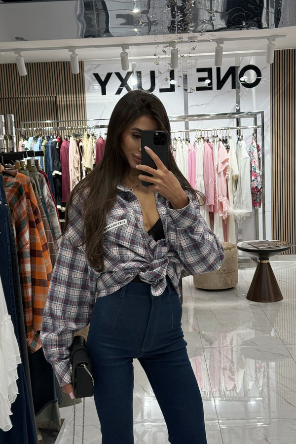 Shirt Checked Lining Dark Blue