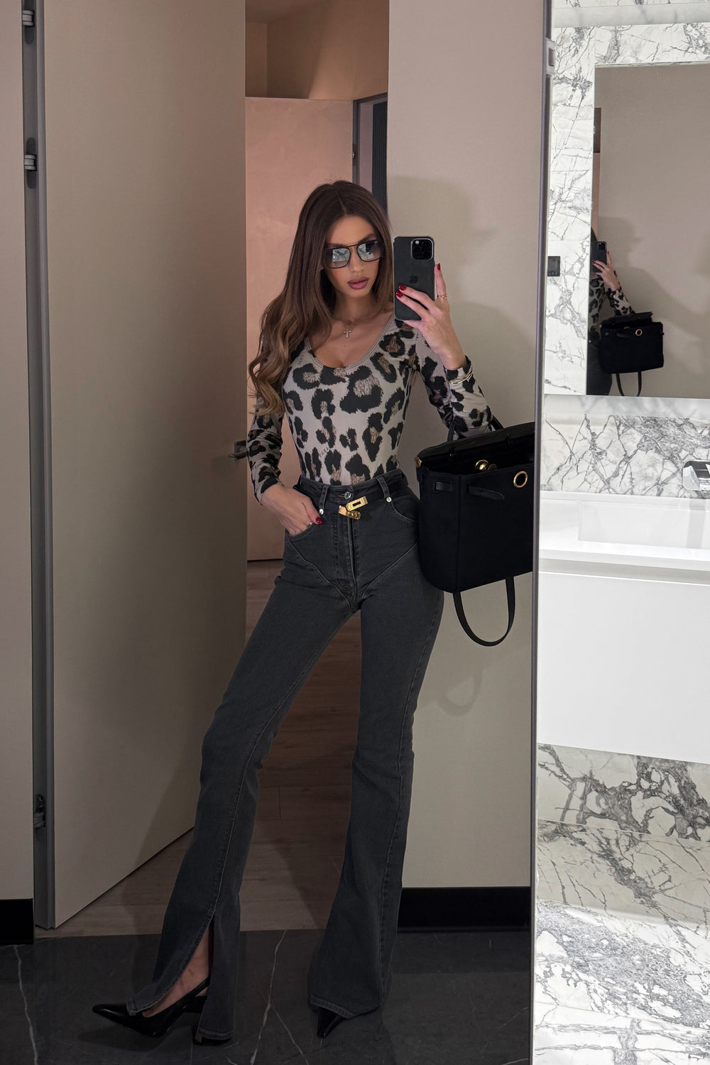 Pants Jeans Clash Cut Luxe Graphite