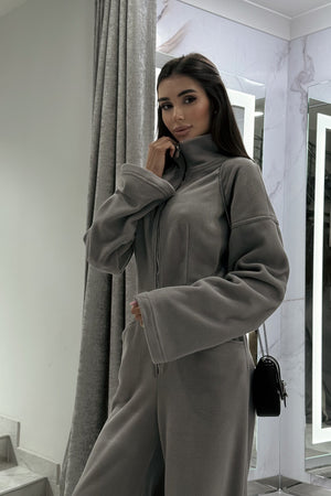 Fleece overalls Gray