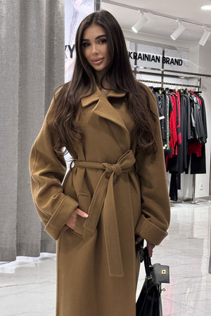 Пальто Вовна Кемел