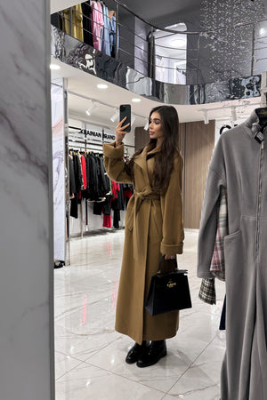 Пальто Вовна Кемел