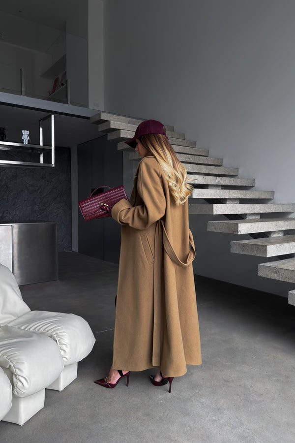 Пальто Вовна Кемел