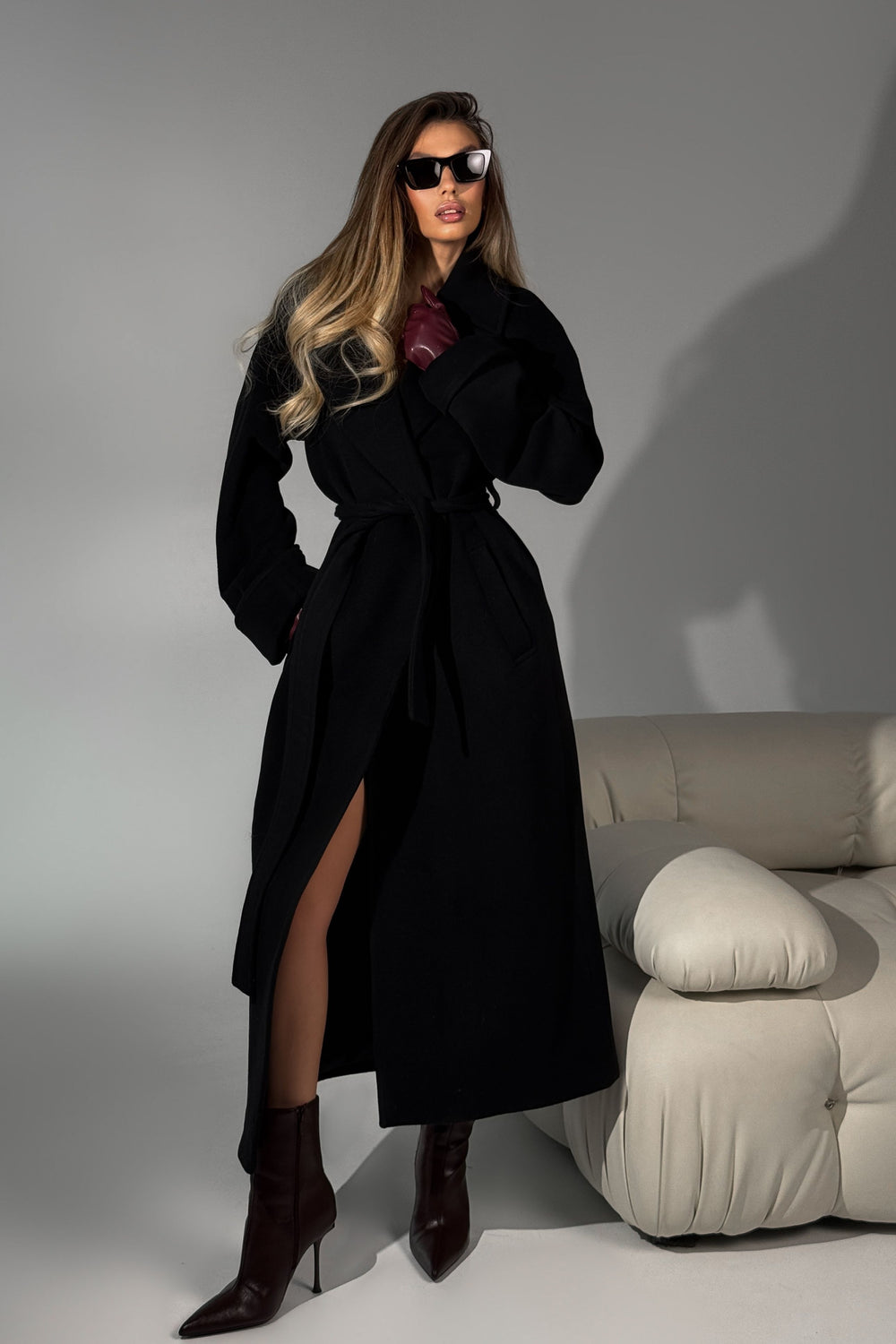 Пальто Кашемір Чорний