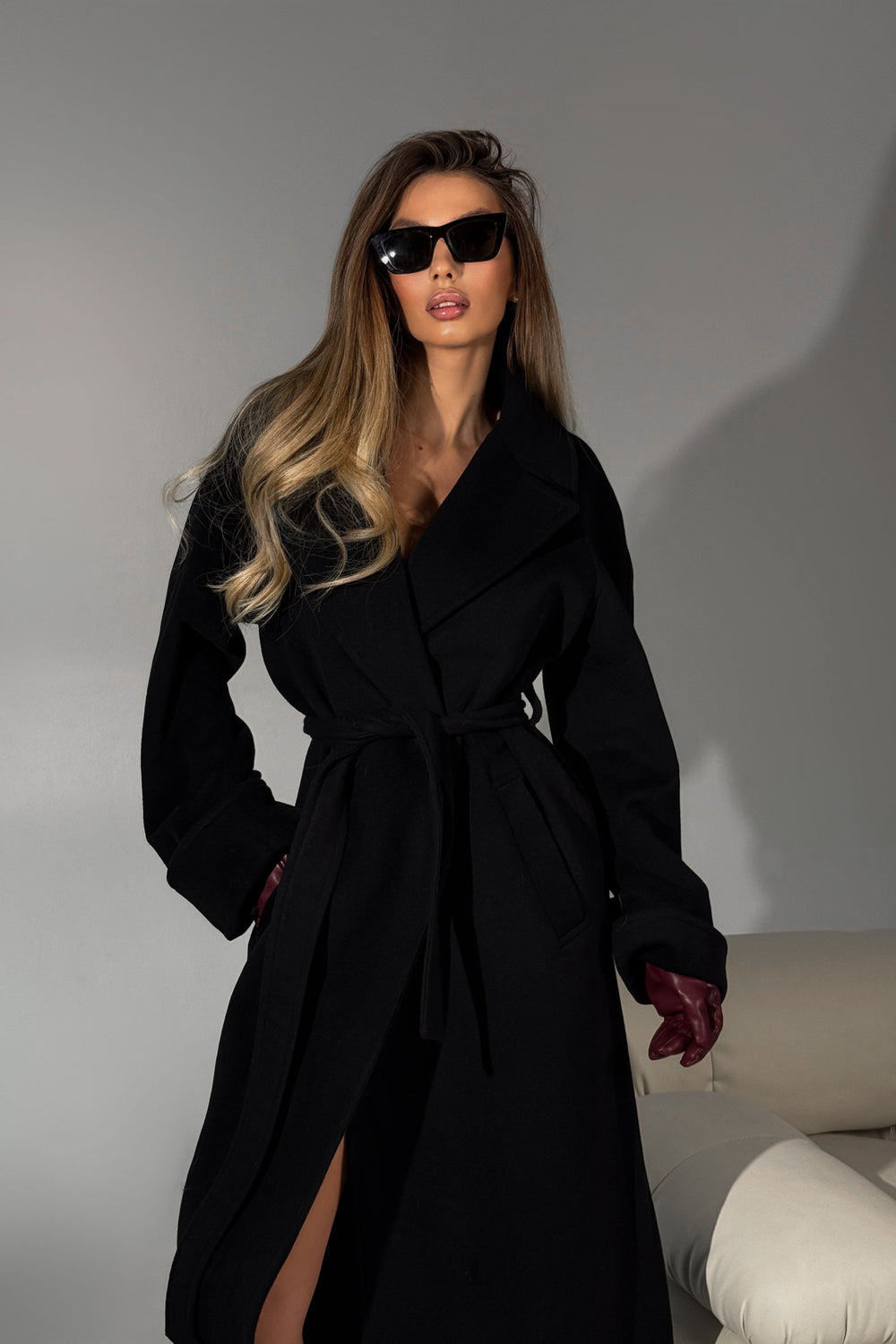 Пальто Кашемір Чорний