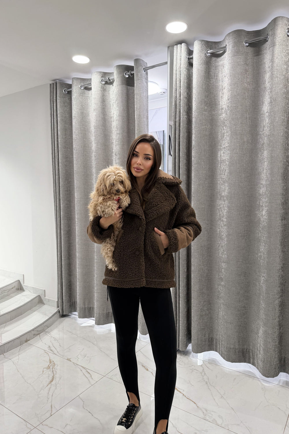 Дублянка Зима Коричневий 