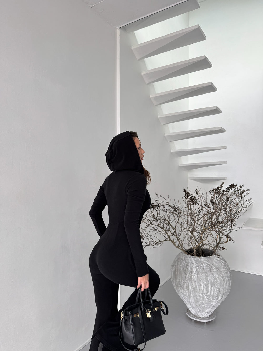 Puma Fleece Black Jumpsuit