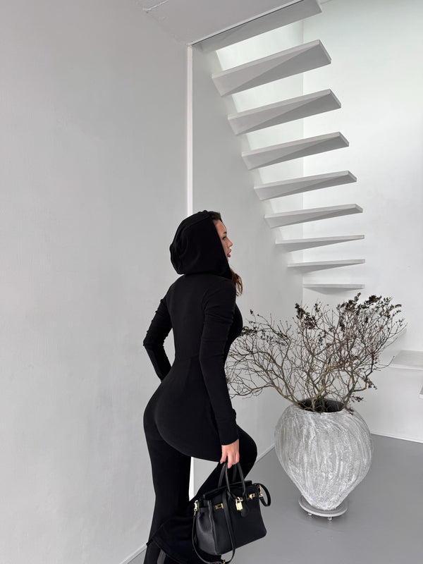 Puma Fleece Black Jumpsuit