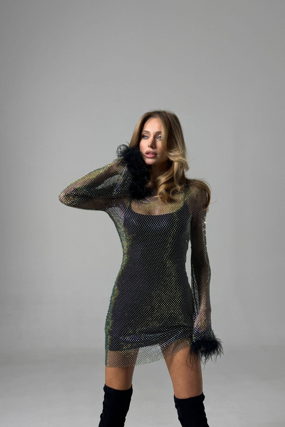Dress Ruby Mesh Black