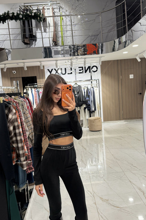 Luxi Set Fleece Suit Black