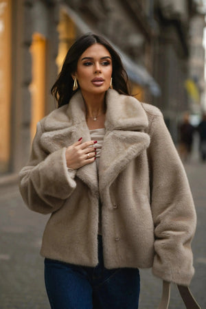 Mini Faux Mink Coat