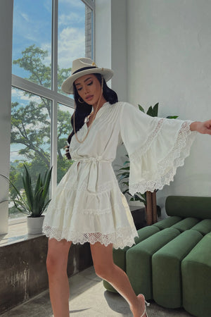Kamaliya Flowy Dress – Crinkled Fabric