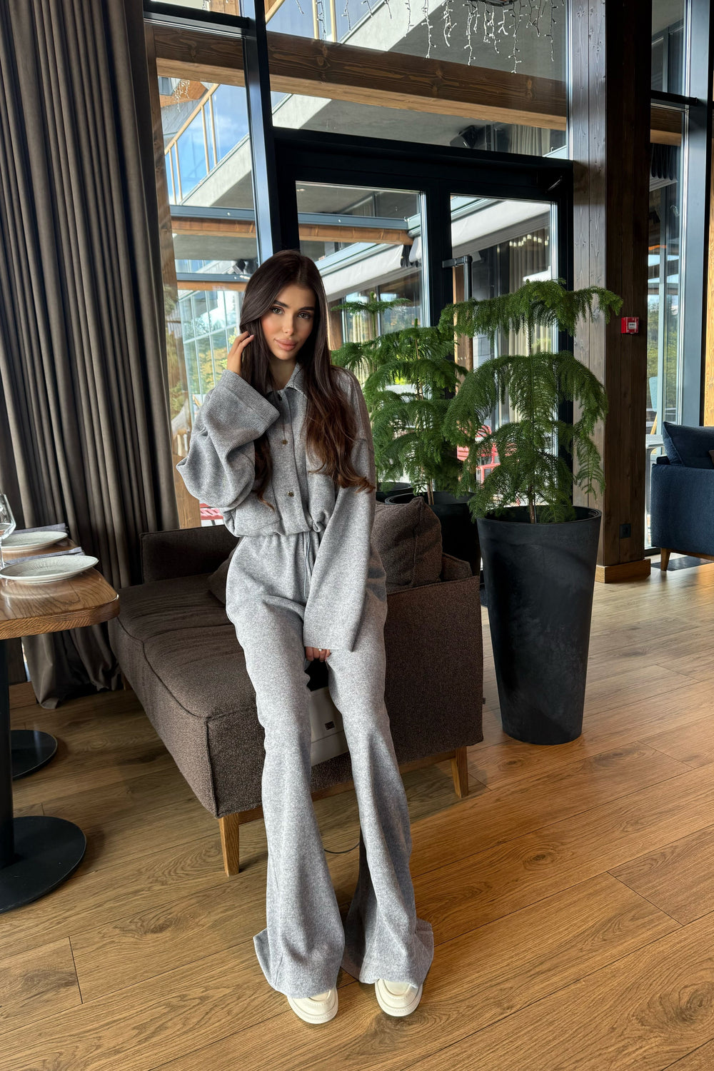 Sport suit Luxe Set Corduroy Gray