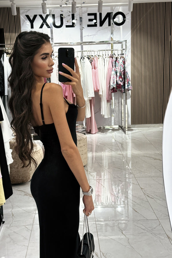 Dress combination Trikrtazh Midi Black