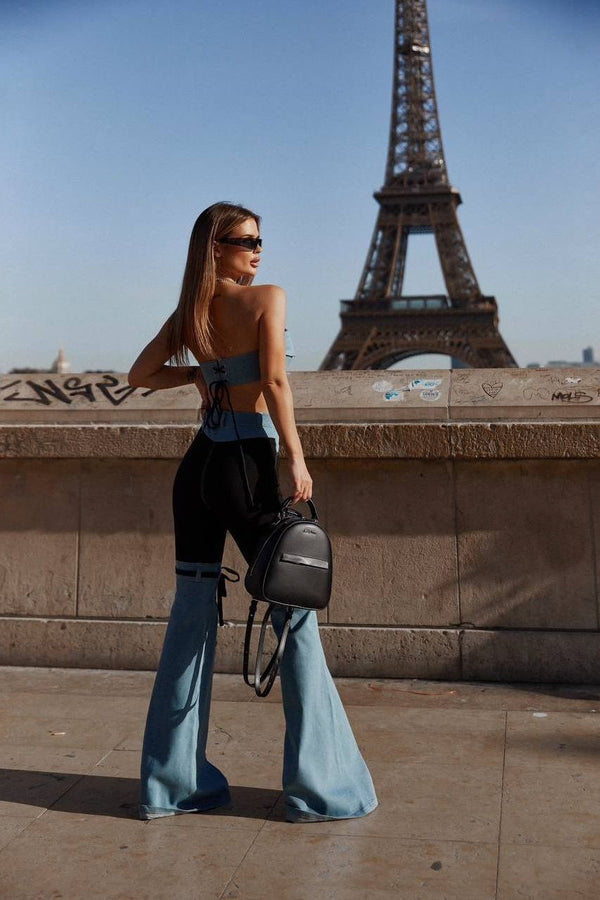 Top Combo Jeans Blue
