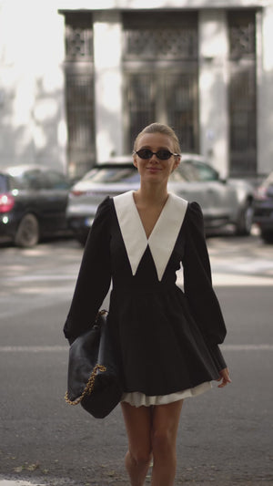 Mini Dress School Suit Black